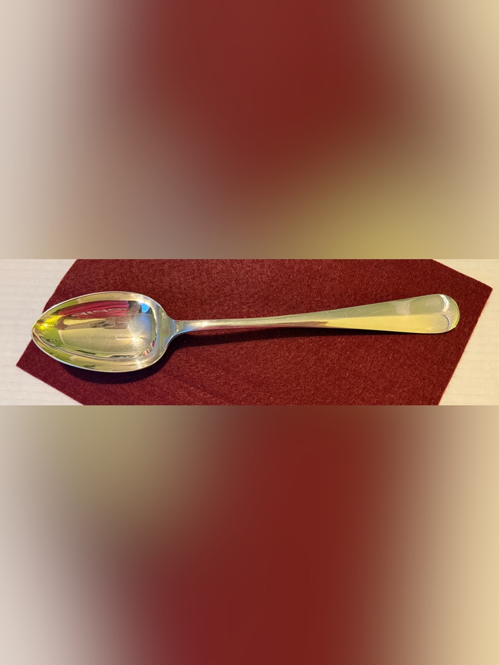 EPNS Sheffield England Silver Plated Vintage 12” Large Serving Spoon